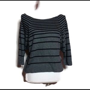 Gray &Black crop top N1